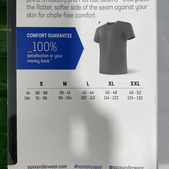 NIB Saxx [ Small ] Undercover Slim Fit Crew Neck T-Shirt‎ in Black - Picture 5 of 15